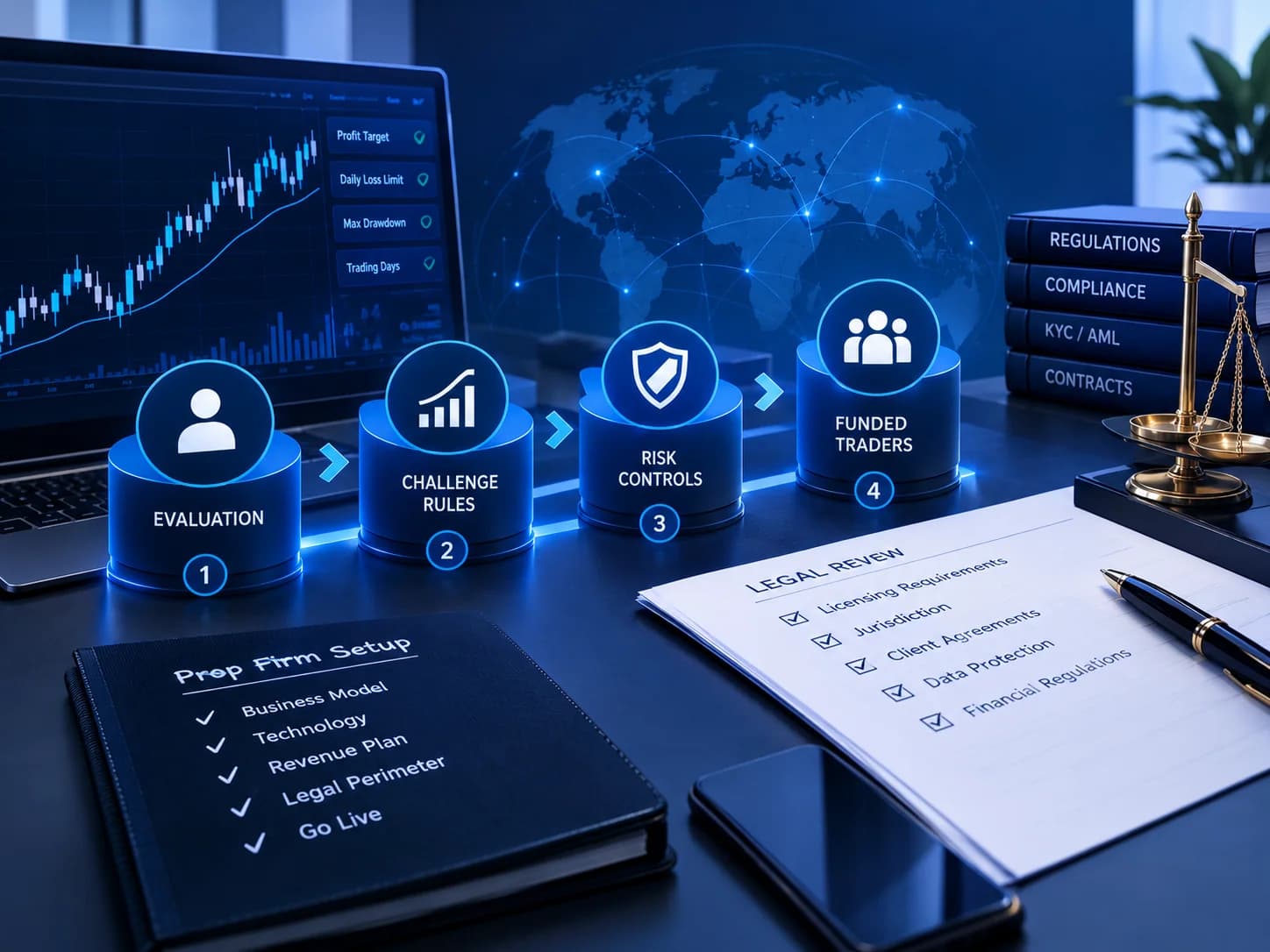 How to Start a Prop Firm: Model and Legal Risks
